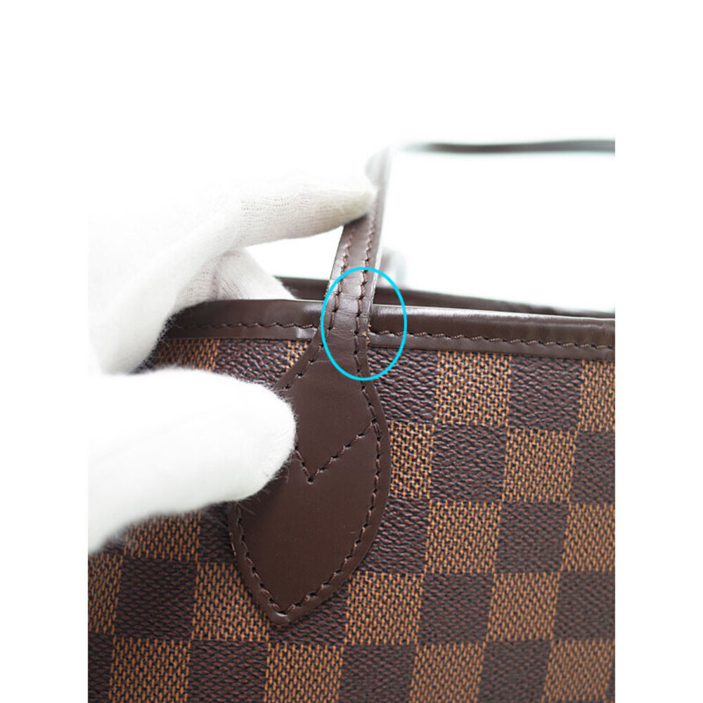 Louis Vuitton Damier Ebene Brown Neverfull Tote Bag - Picture 5 of 8